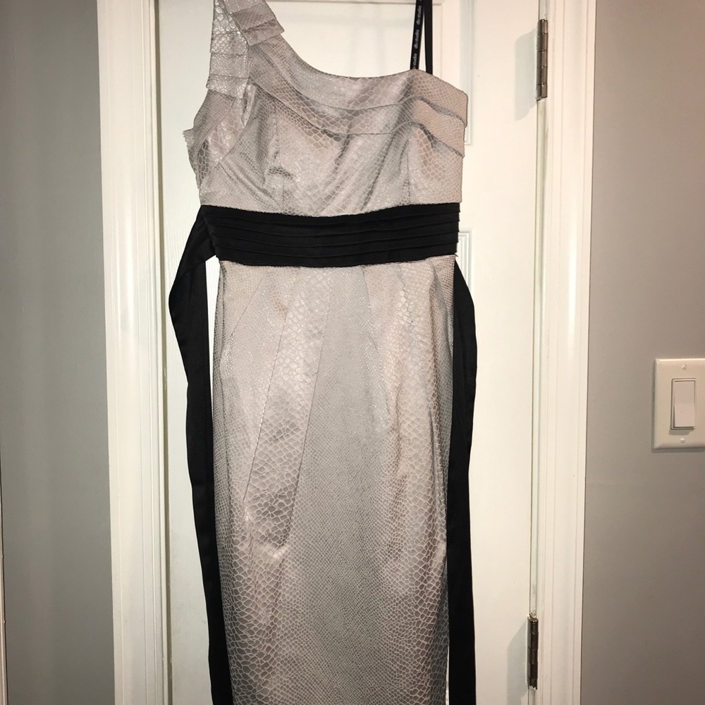 DB studio dress. Silver / Grey Snakeskin design.